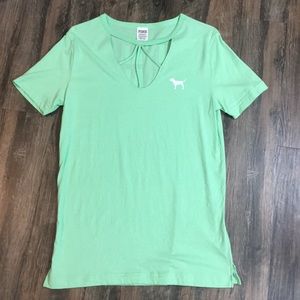 Victoria’s Secret Pink bright mint tee